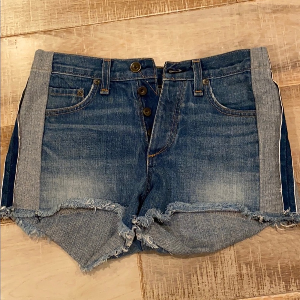 Rag & Bone Marilyn Short In Reverse Salvage - image 2